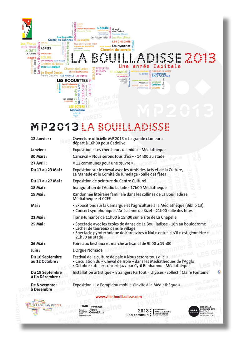  AFFICHE - MAIRE DE LA BOUILLADISSE - Conception, Déclinaison & Fabrication